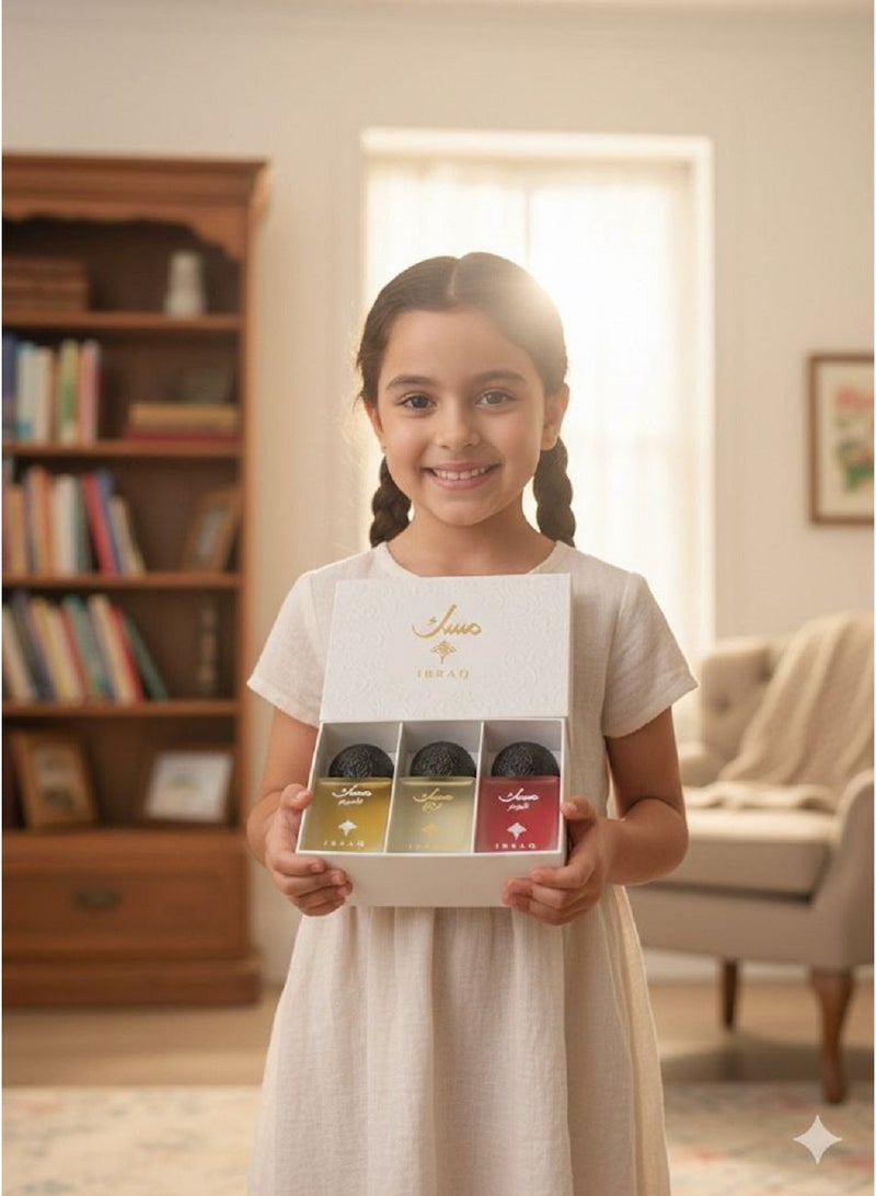 براق مجموعة عطور مسك من ابراق – 3 عطور فاخرة بروائح المسك والفانيلا والرمان | 30 مل - Image 3